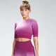 MP Dámský Velocity bezešvý Crop Top - Tmavě růžový
