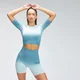 MP Dámský Velocity bezešvý Crop Top - Mořská modrá