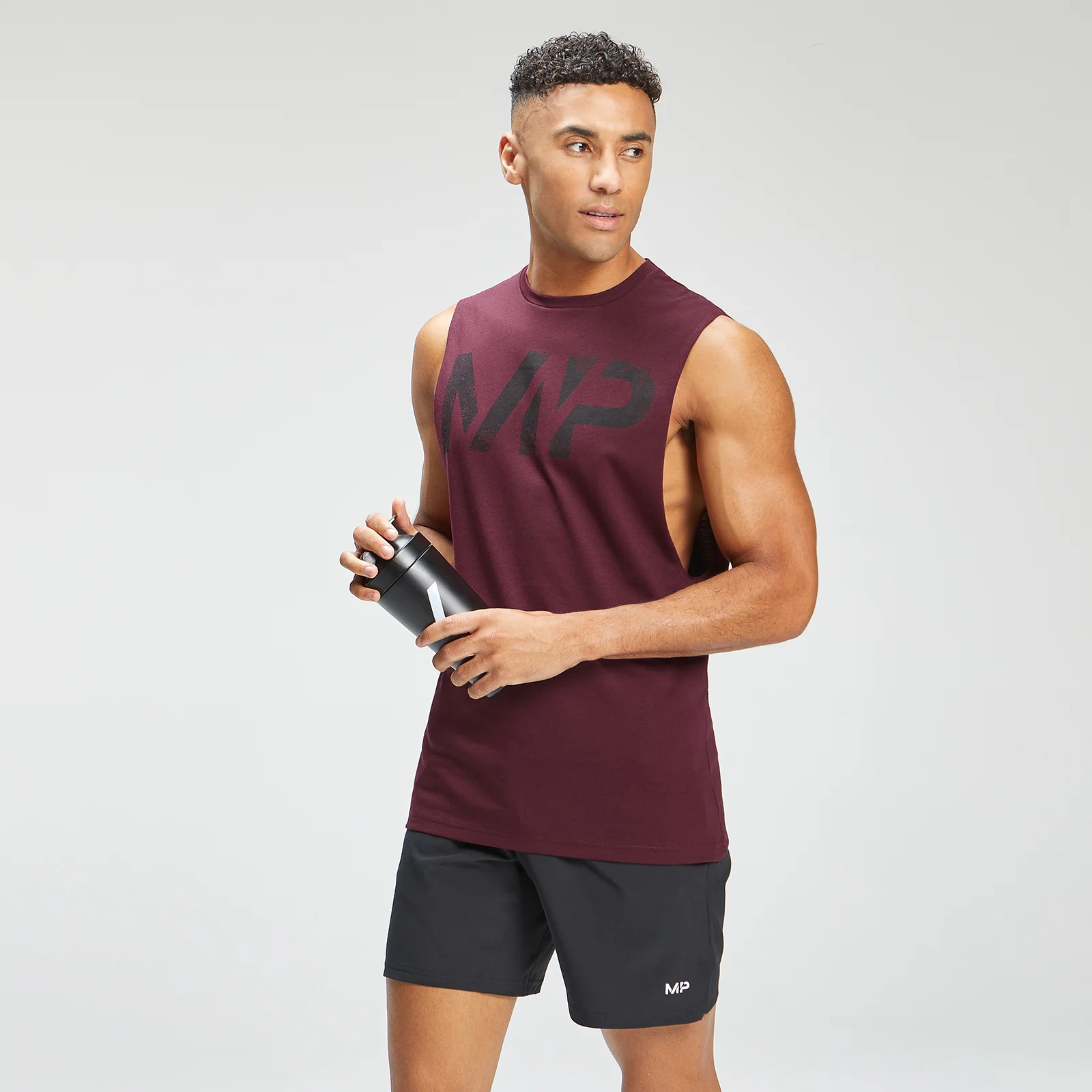 Pánské Adapt Grit Graphic Tank tílko - Merlot melír - XXS Obrázek 1