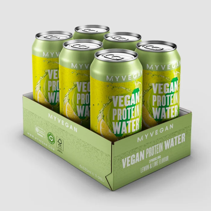 Perlivá proteinová voda vhodná pro vegany