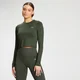 MP Dámský Essentials Training Dry Tech Crop Top s Dlouhým Rukávem – Vinný List