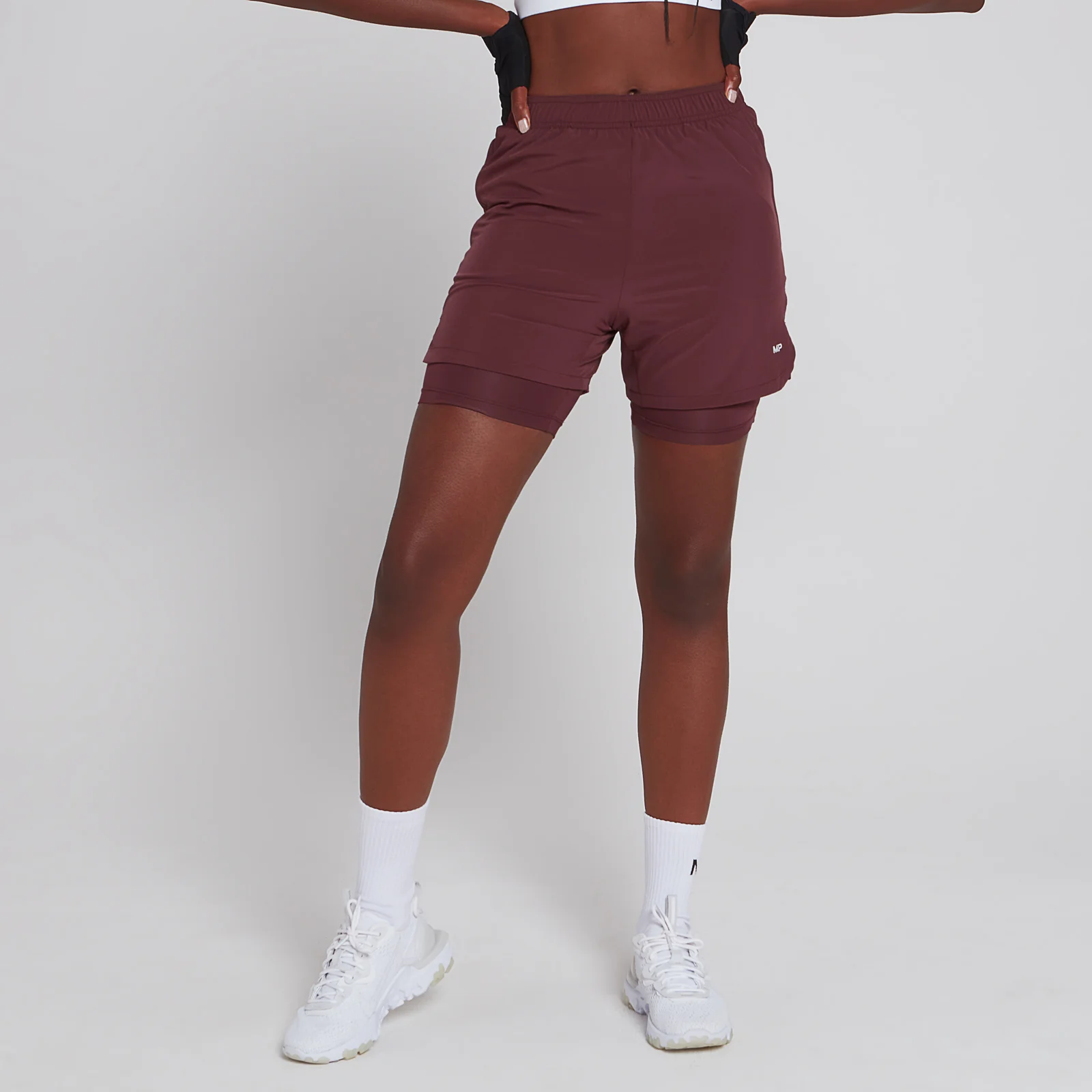 MP Women's 2 IN 1 Training Jersey Short - Port - XXS Obrázek 1