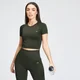 MP Dámský Shape bezešvý Crop top - Zelený