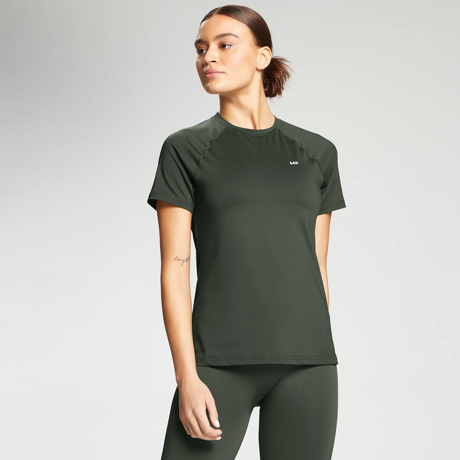 MP Dámské Essentials Training Slim Fit Tričko – Vinný List - XXS Obrázek 1