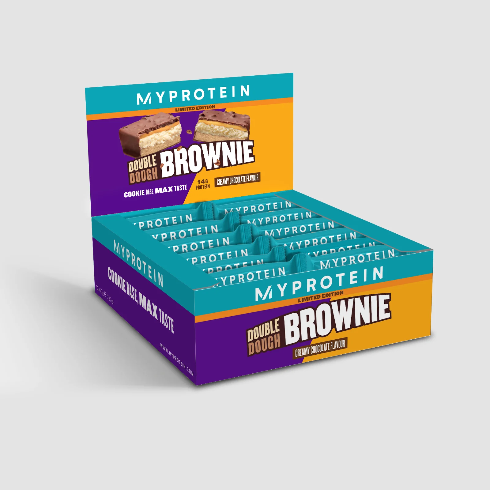 Sušenka Double Dough Brownie (smetanová čokoláda) - 12 x 60g - Creamy Chocolate - Limited Edition Obrázek 1