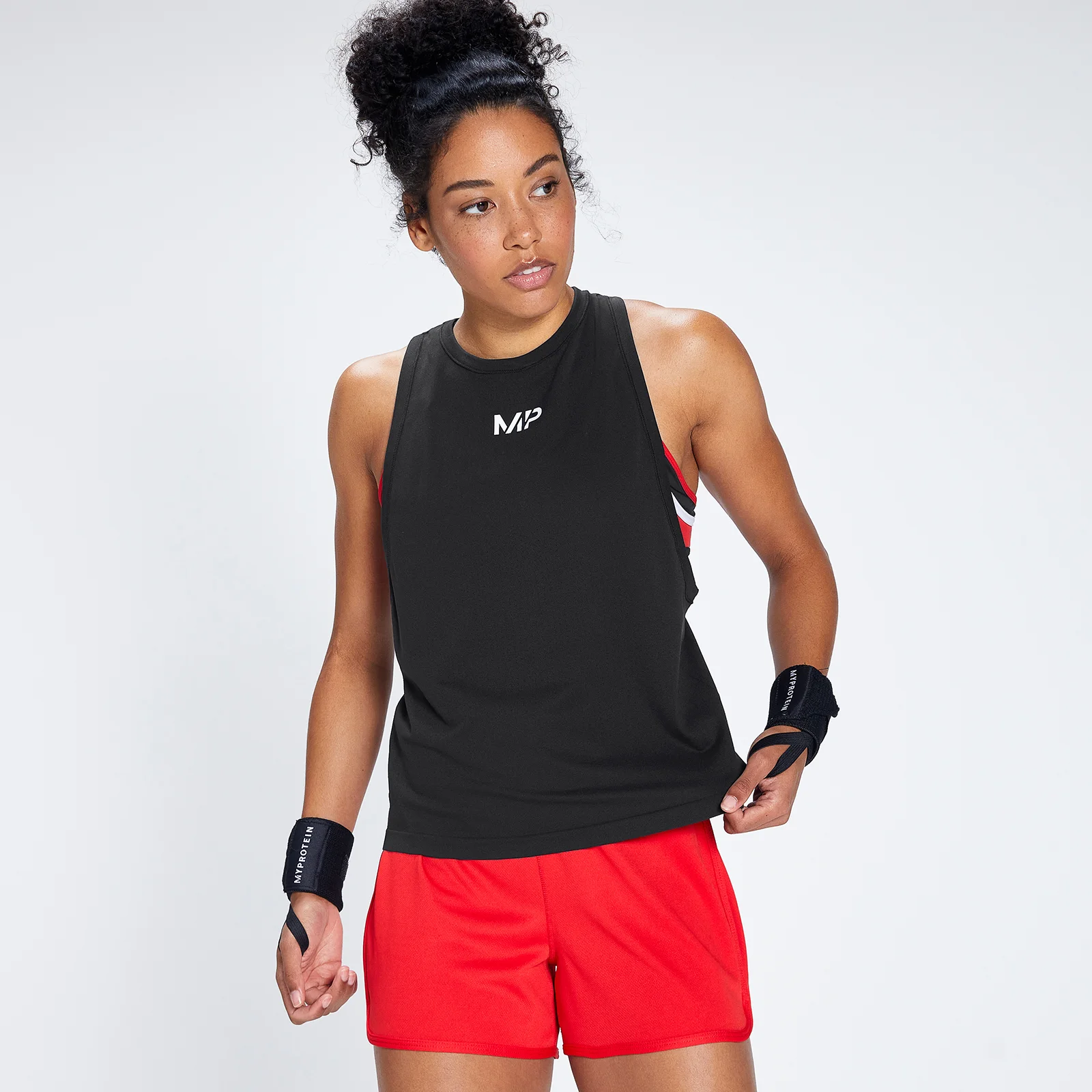 MP dámské Engage lehké bezešvé tílko - Černé/Bílé - XXS Obrázek 1