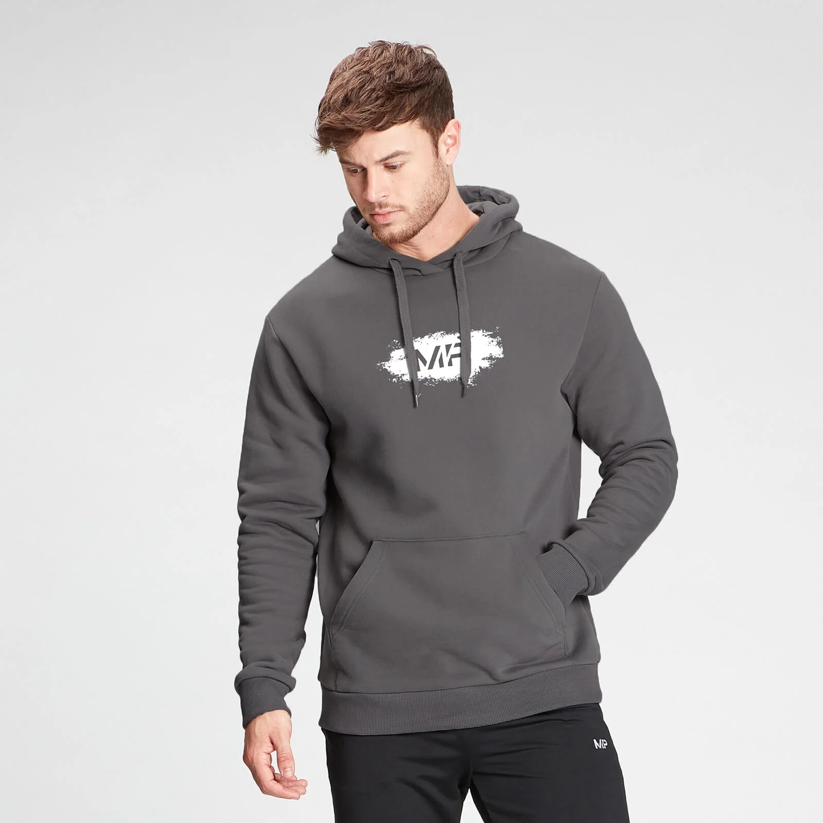 MP Men's Chalk Graphic Hoodie - Carbon - XXS Obrázek 1