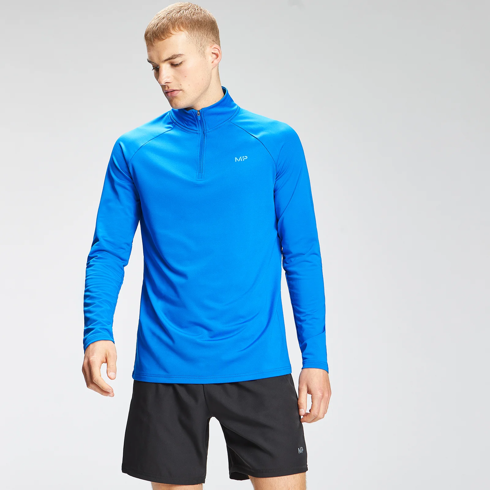 MP Men's Repeat Graphic Training 1/4 Zip - True Blue - XXS Obrázek 1