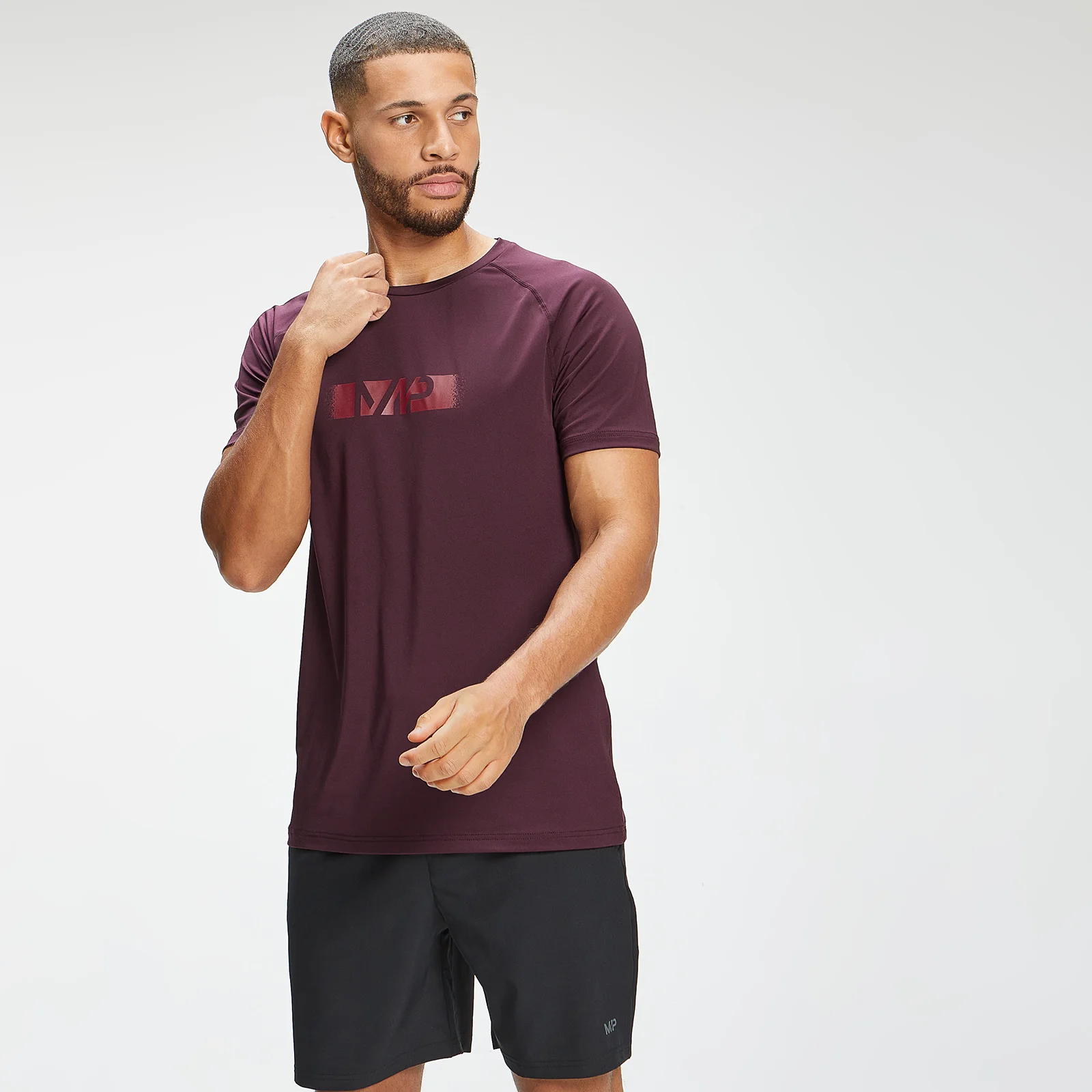 MP Pánské Graffiti Graphic Training Tričko s Krátkým Rukávem – Portské - XXS Obrázek 1