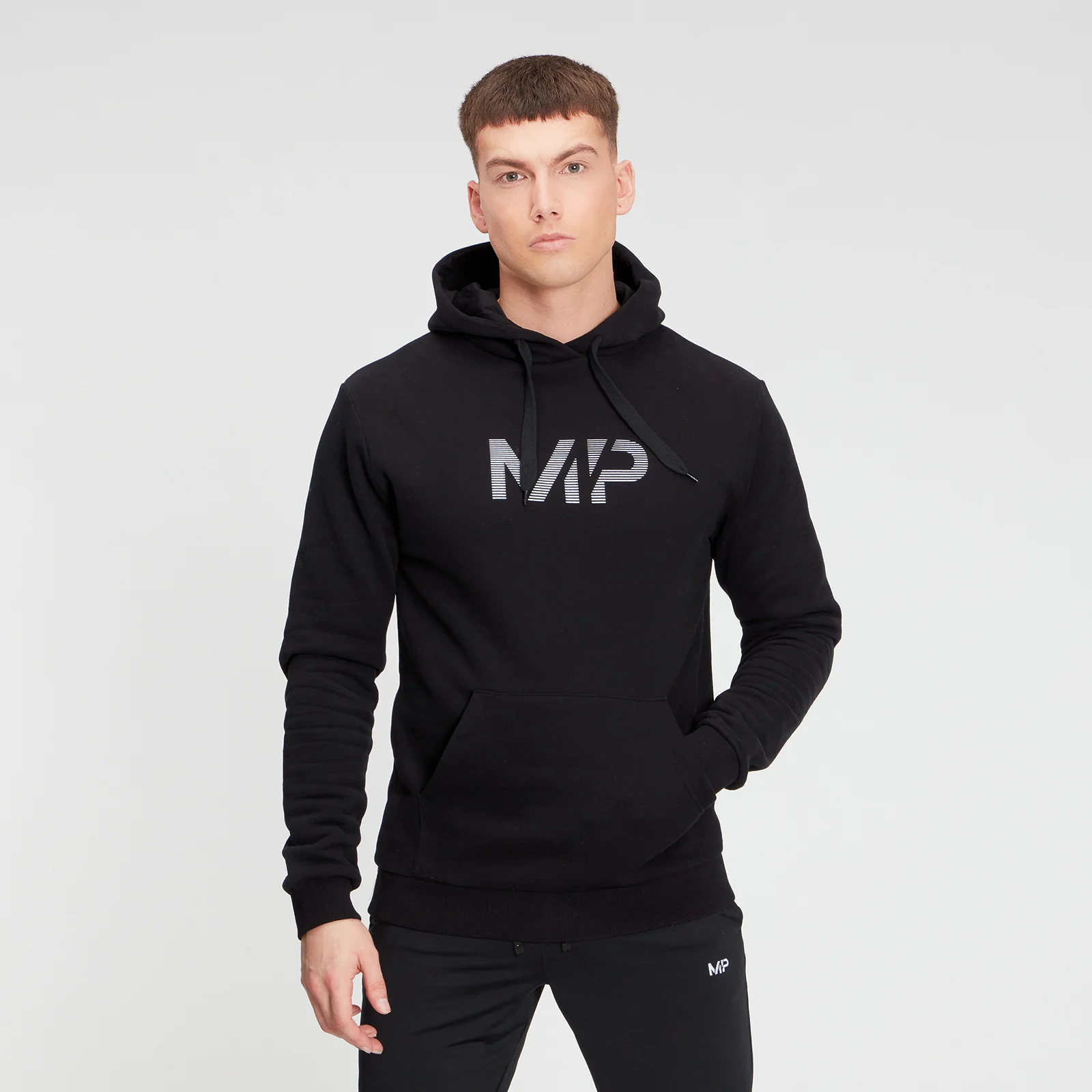 MP Men's Gradient Line Graphic Hoodie - Black - XXS Obrázek 1