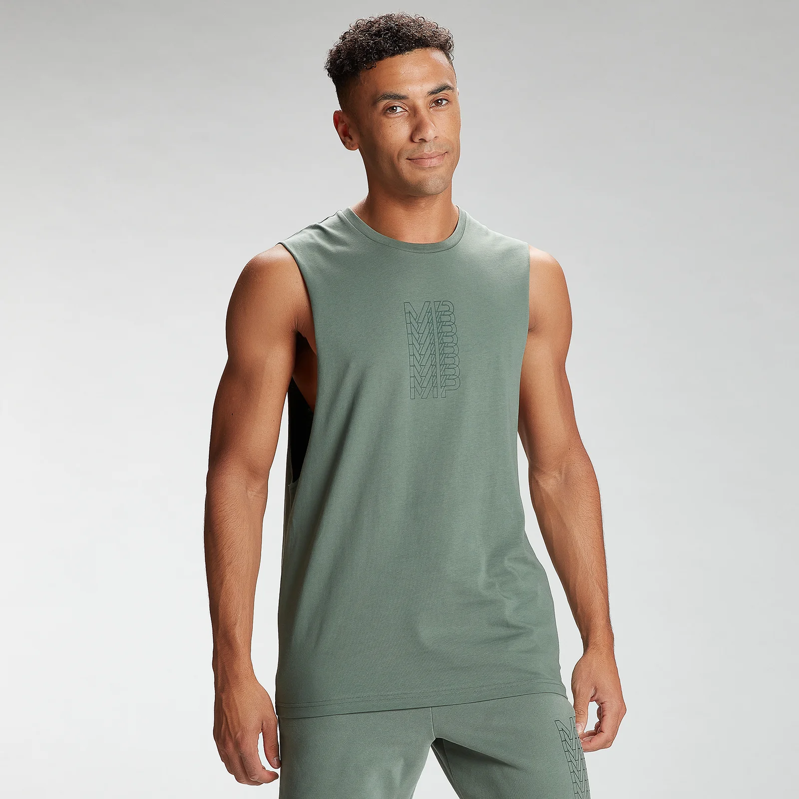 MP Men's Repeat MP Graphic Tank Top - Cactus - XXS Obrázek 1