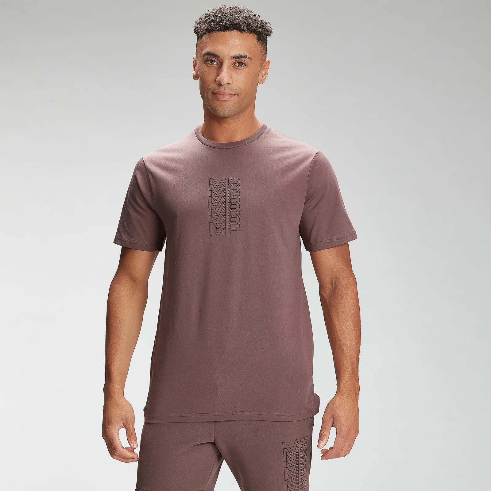 MP Men's Repeat MP Graphic Short Sleeve T-Shirt - Warm Brown - XXS Obrázek 1