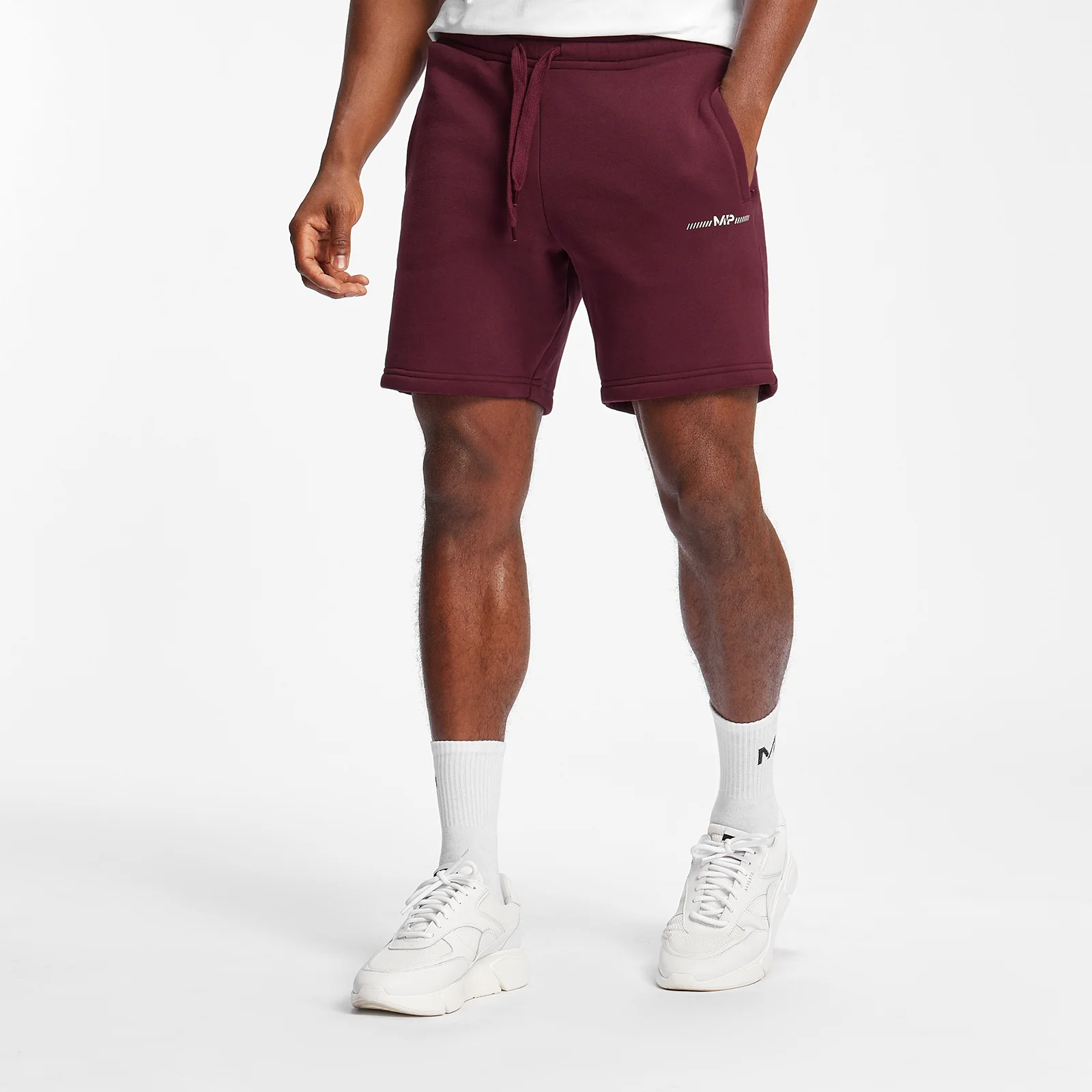MP Men's Mini Mark Graphic Shorts - Merlot - XXS Obrázek 1