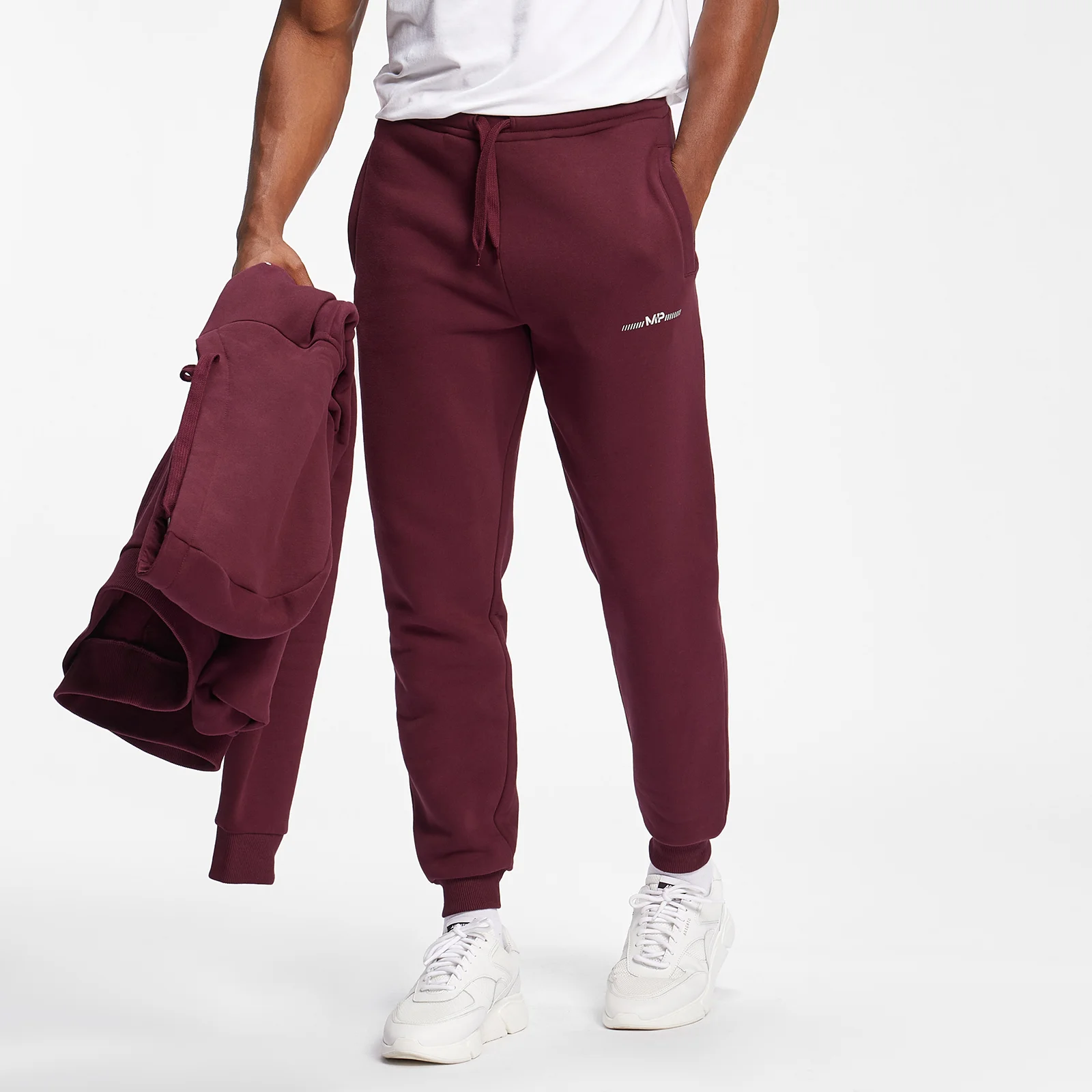 MP Men's Mini Mark Graphic Joggers - Merlot - XXS Obrázek 1