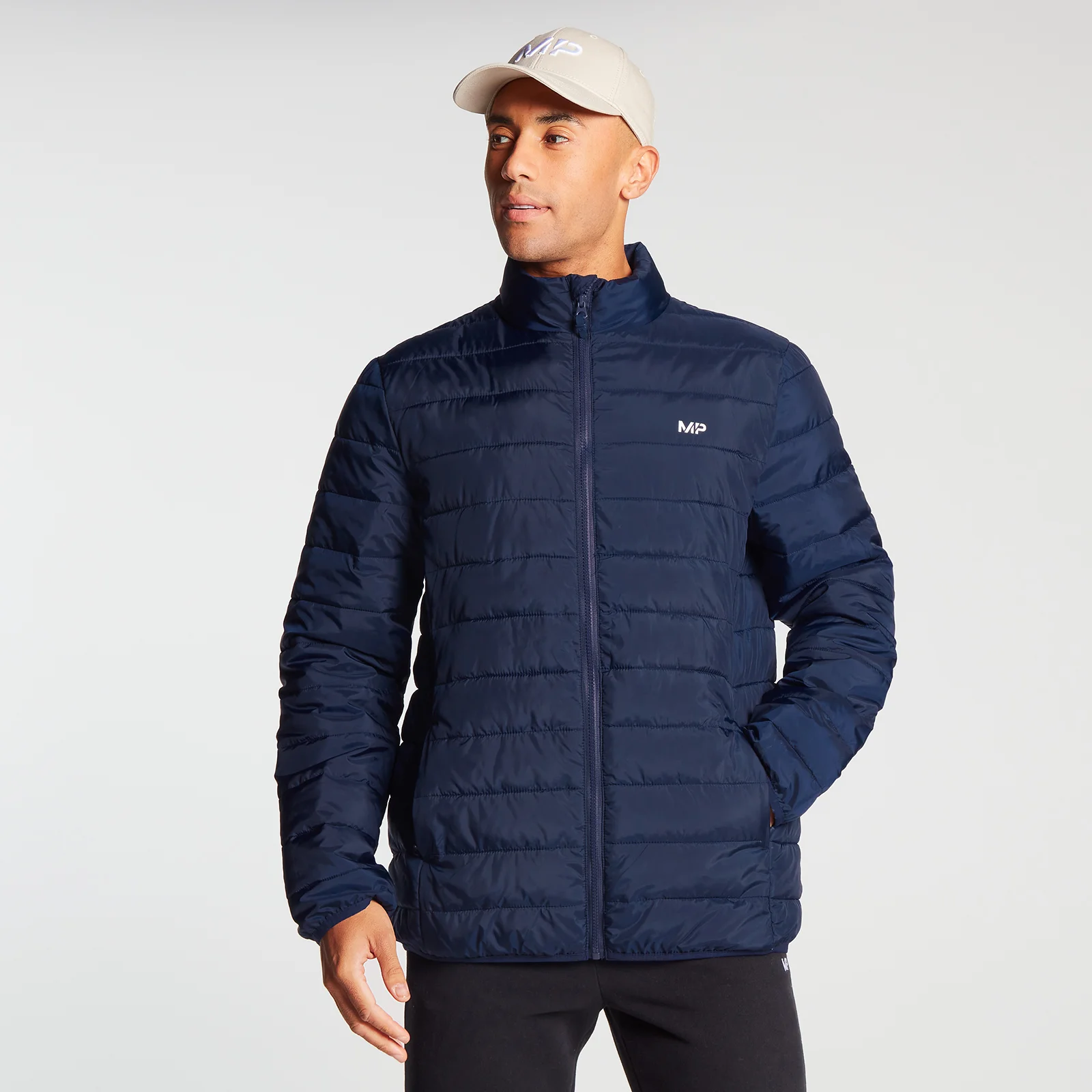 MP Men's Lightweight Packable Puffer Jacket - Navy - XXS Obrázek 1