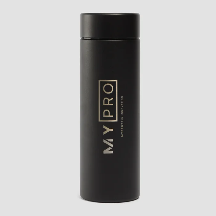 MYPRO Velká Kovová Láhev na Vodu – Černá – 750 ml