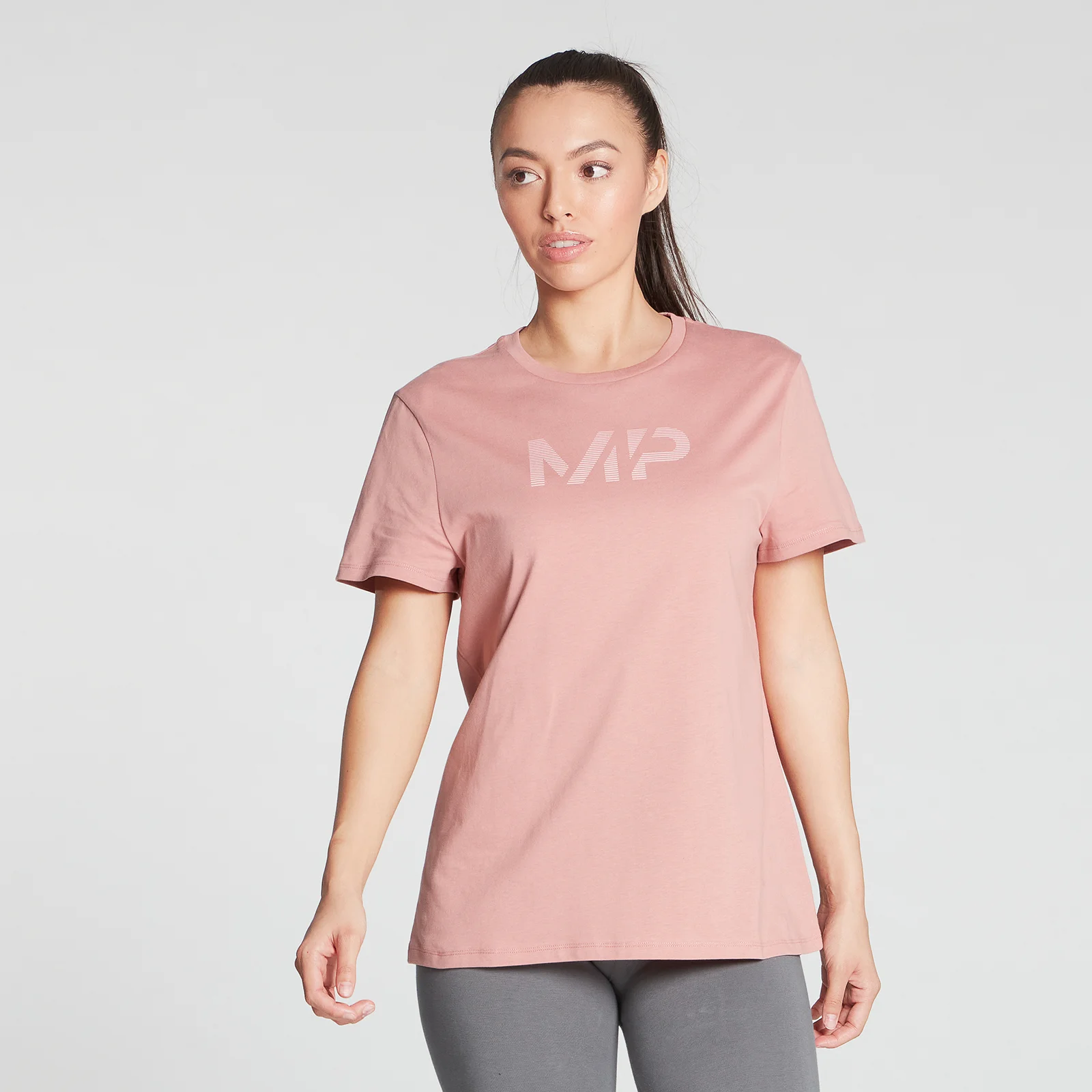 MP Women's Gradient Line Graphic T-Shirt - Washed Pink - XXS Obrázek 1