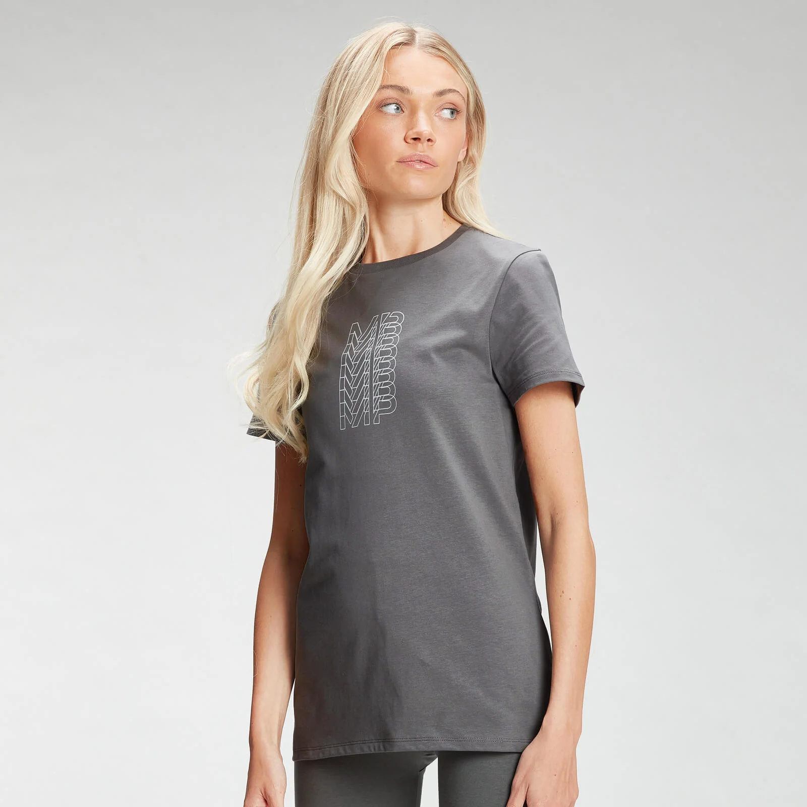 MP dámské tričko Repeat MP – tmavošedé - XXS Obrázek 1
