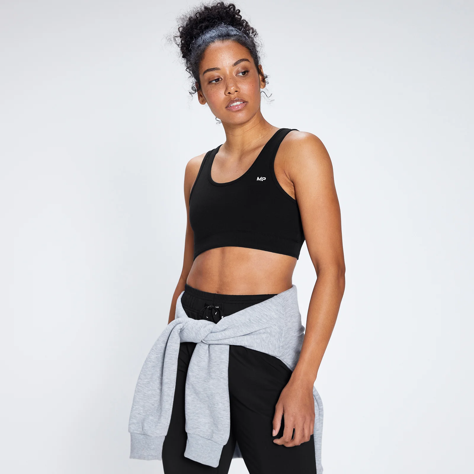 MP Women's Rest Day Wide Strap Sports Bra - Black - XXS Obrázek 1