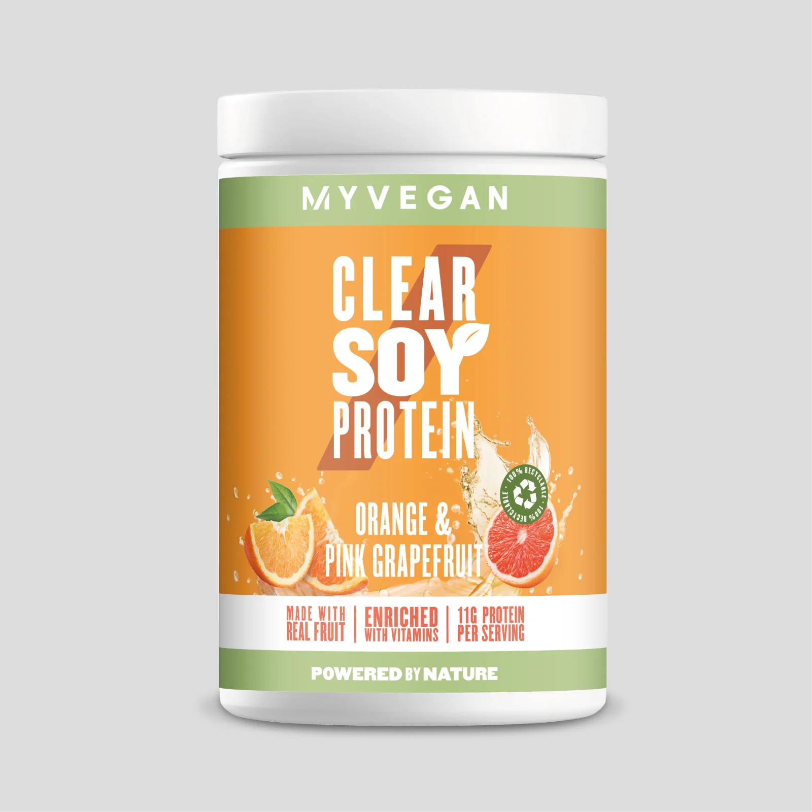 Clear Soy Protein - 20servings - Orange and Pink Grapefruit Obrázek 1