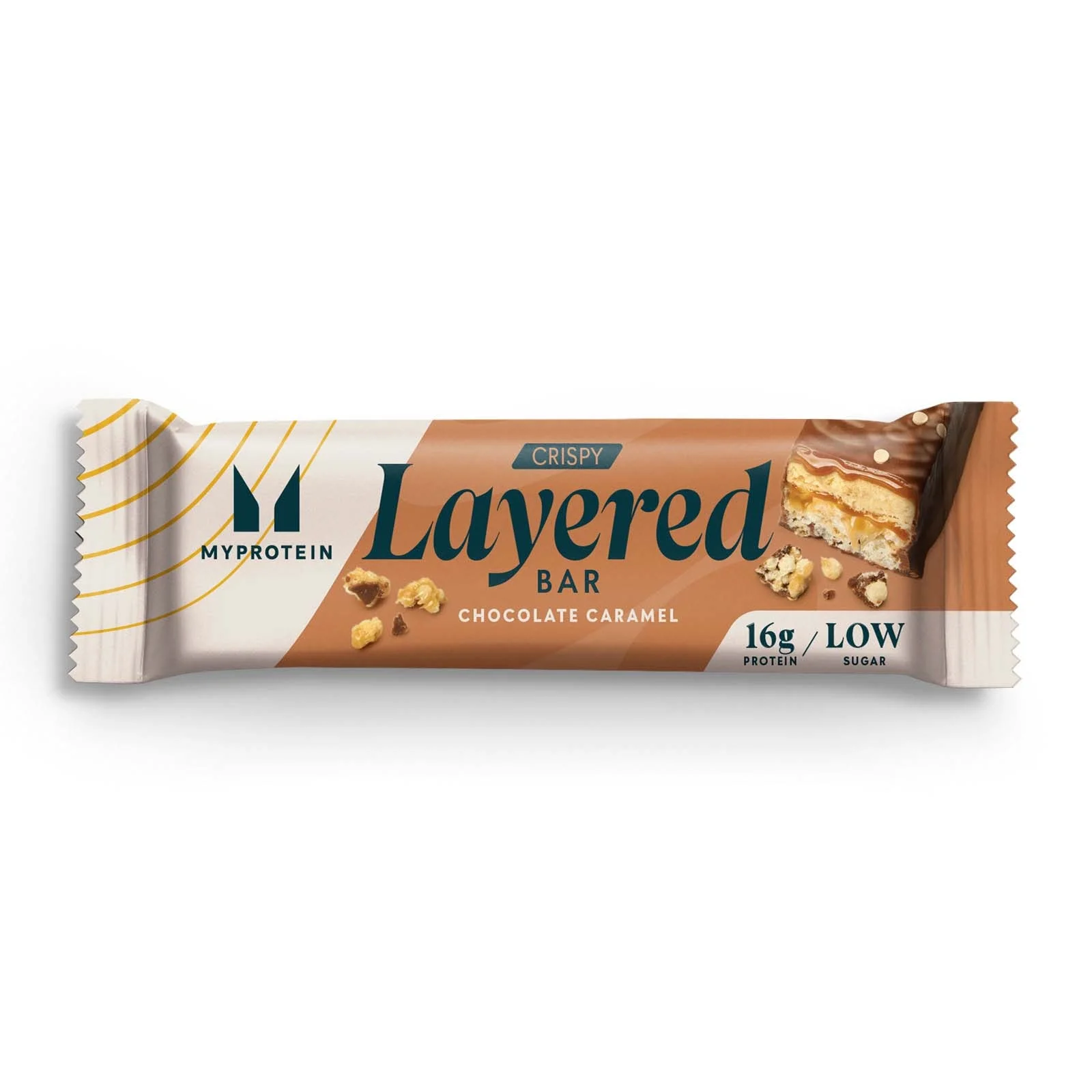 Tyčinka Crispy Layered Bar - 58g - Čokoláda a Karamel Obrázek 1
