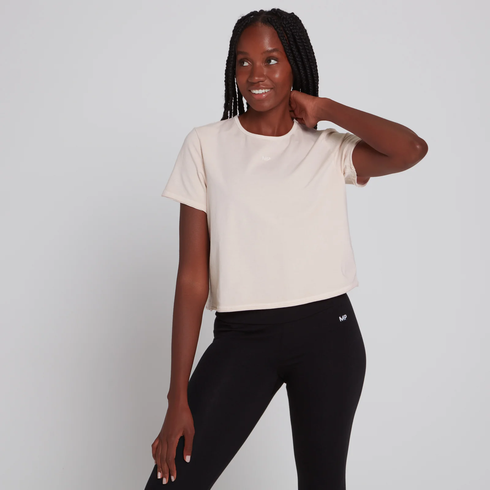 MP Women's Training Cropped T-Shirt - Light Pink - XXS Obrázek 1