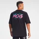 MP pánské oversized tričko s krátkým rukávem Retro Move – černé