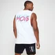 MP pánské tričko bez rukávů s hlubokými průramky Retro Move – bílé