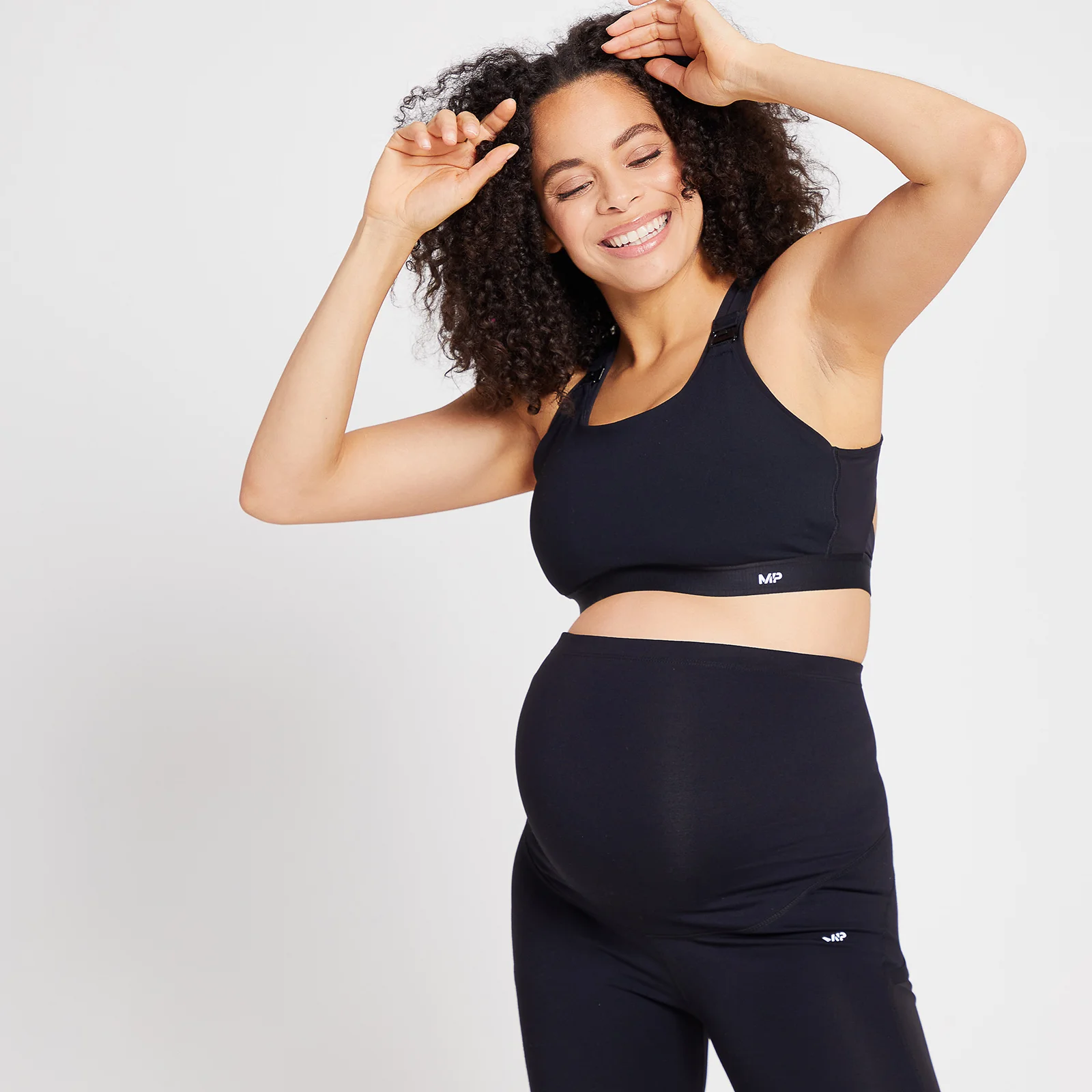 MP dámská těhotenská/kojicí sportovní podprsenka – černá - XXS Obrázek 1