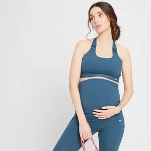 MP dámská těhotenská/kojicí sportovní podprsenka – šedomodrá - Size XS