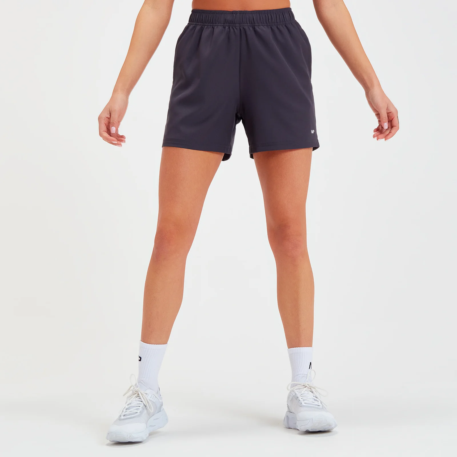 MP Women's Linear Line Graphic Shorts - Gun Metal - XXS Obrázek 1