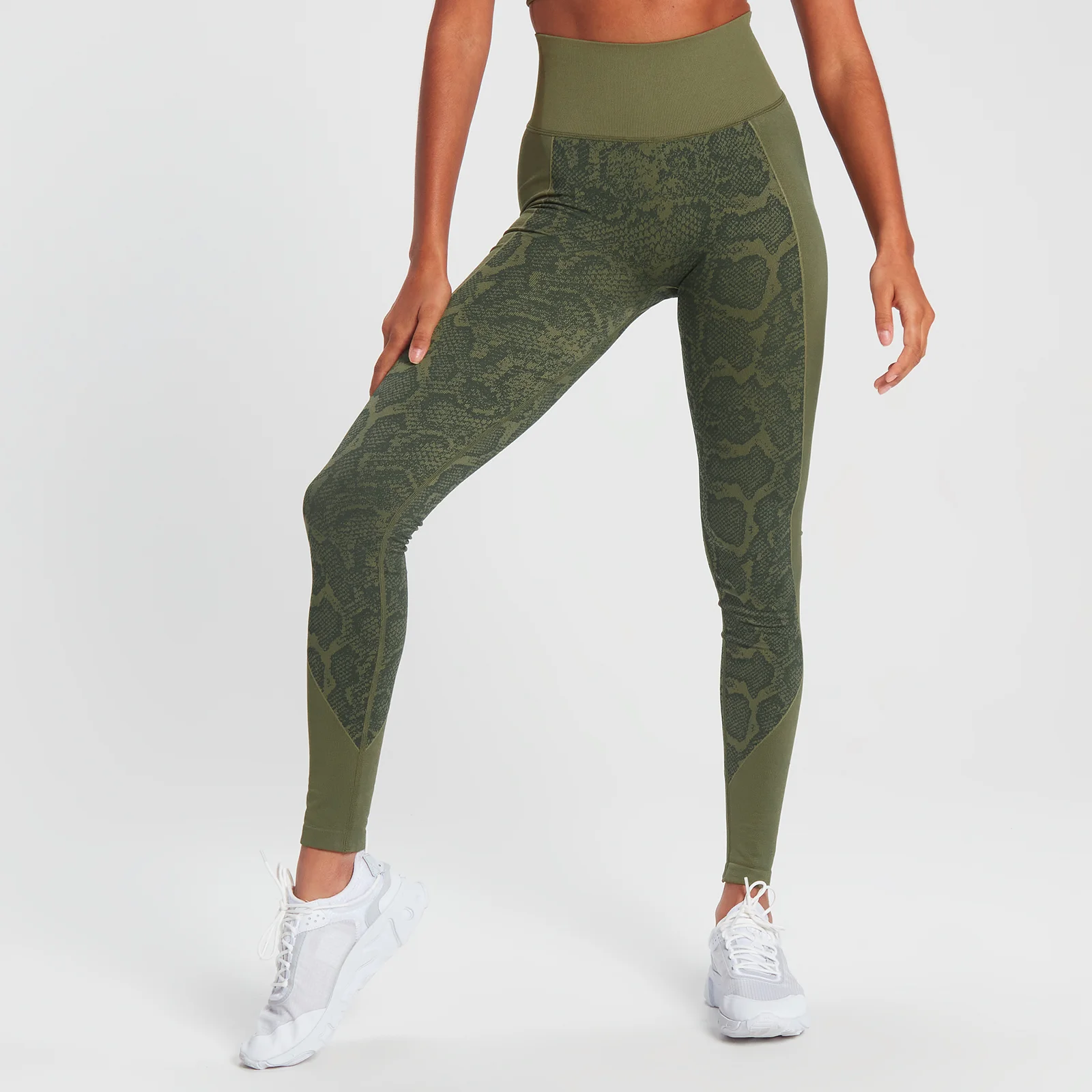 MP Snake Seamless Leggings - Green - XS Obrázek 1