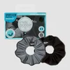MP X Invisibobble® reflexní látková spirálová gumička Power – černá/ledově modrá – 2 KUSY V BALENÍ