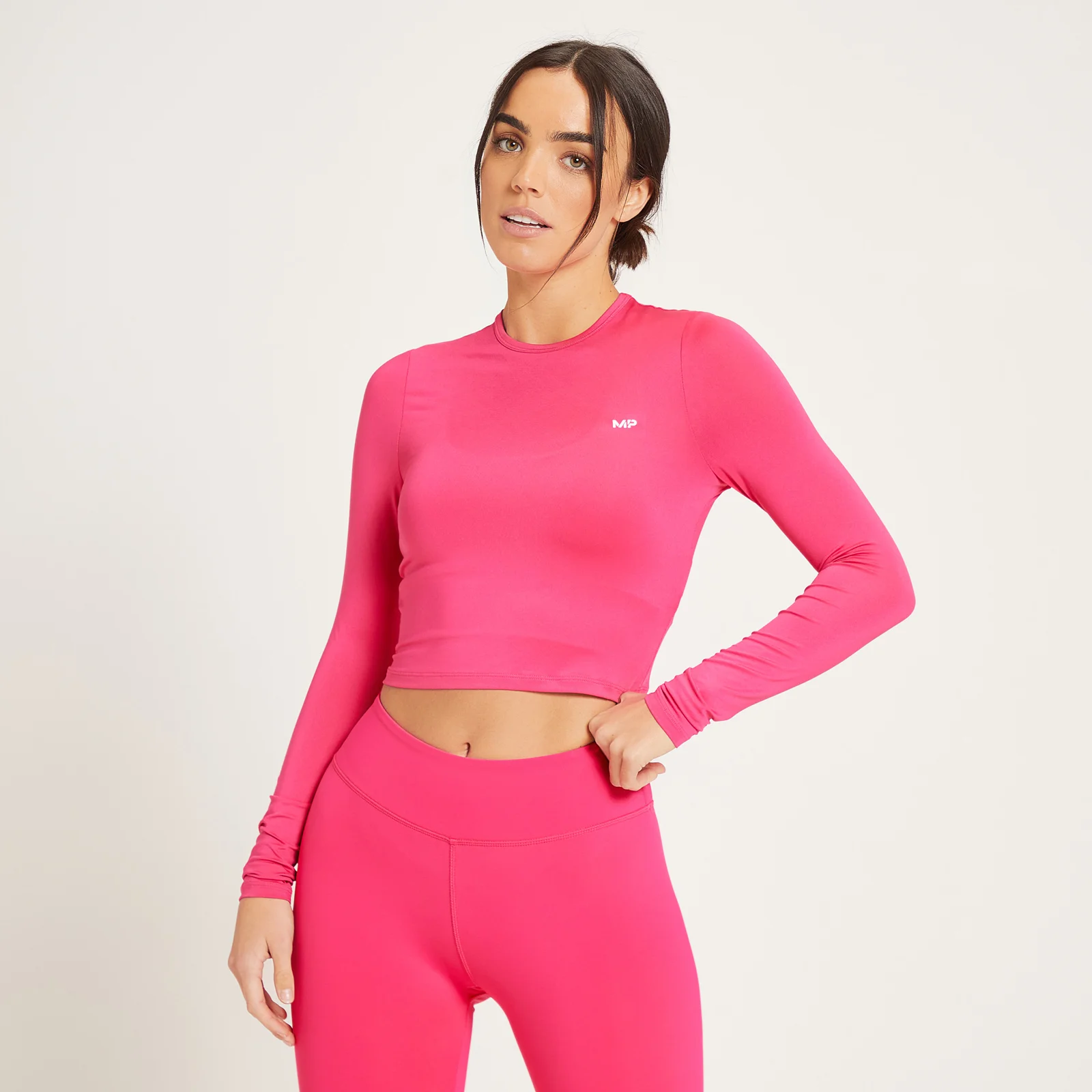 MP dámský zkrácený top s dlouhým rukávem Training Dry Tech – magenta - XXS Obrázek 1