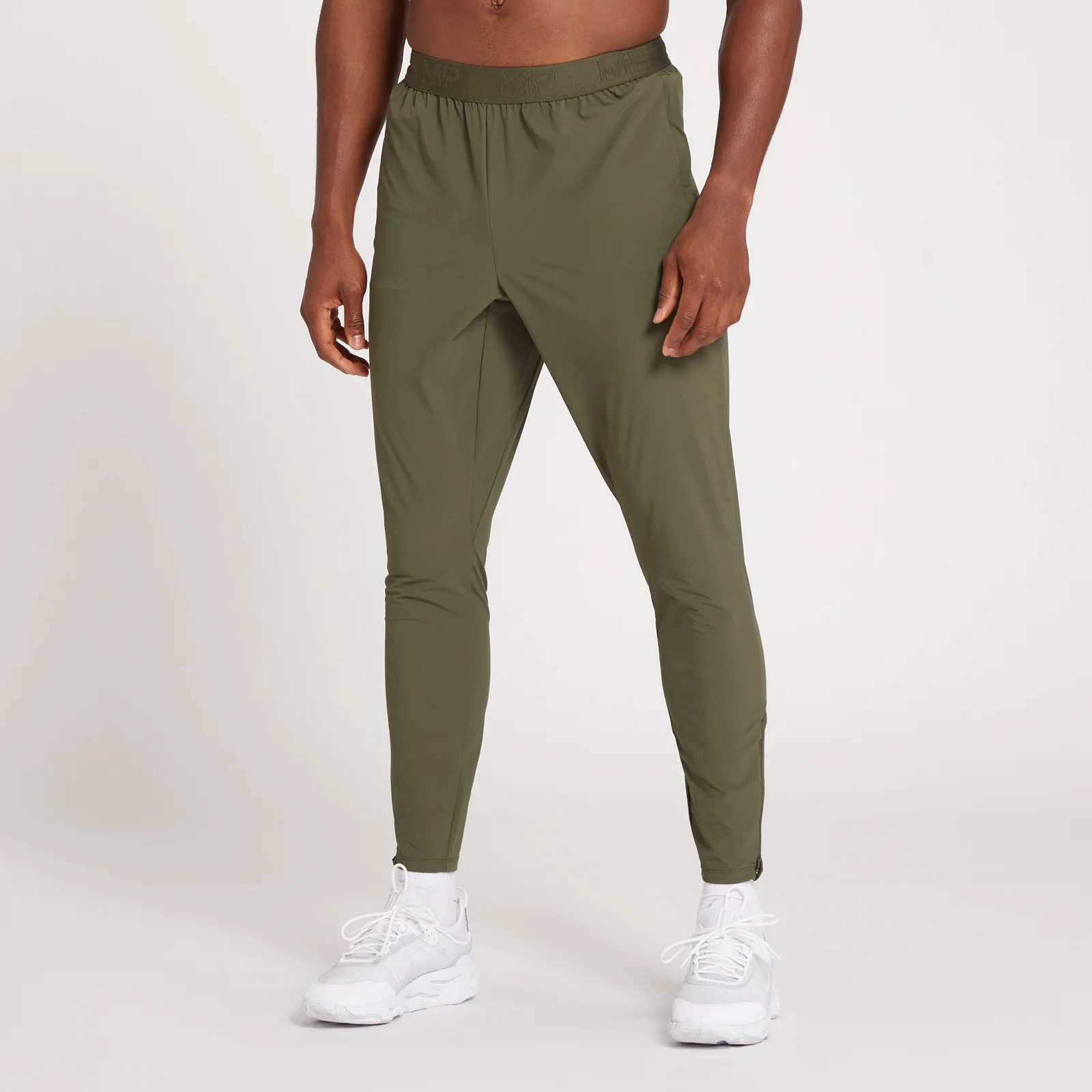 MP Pánské Dynamic Training Slim Fit Tepláky – Tmavě Olivové - XXS Obrázek 1