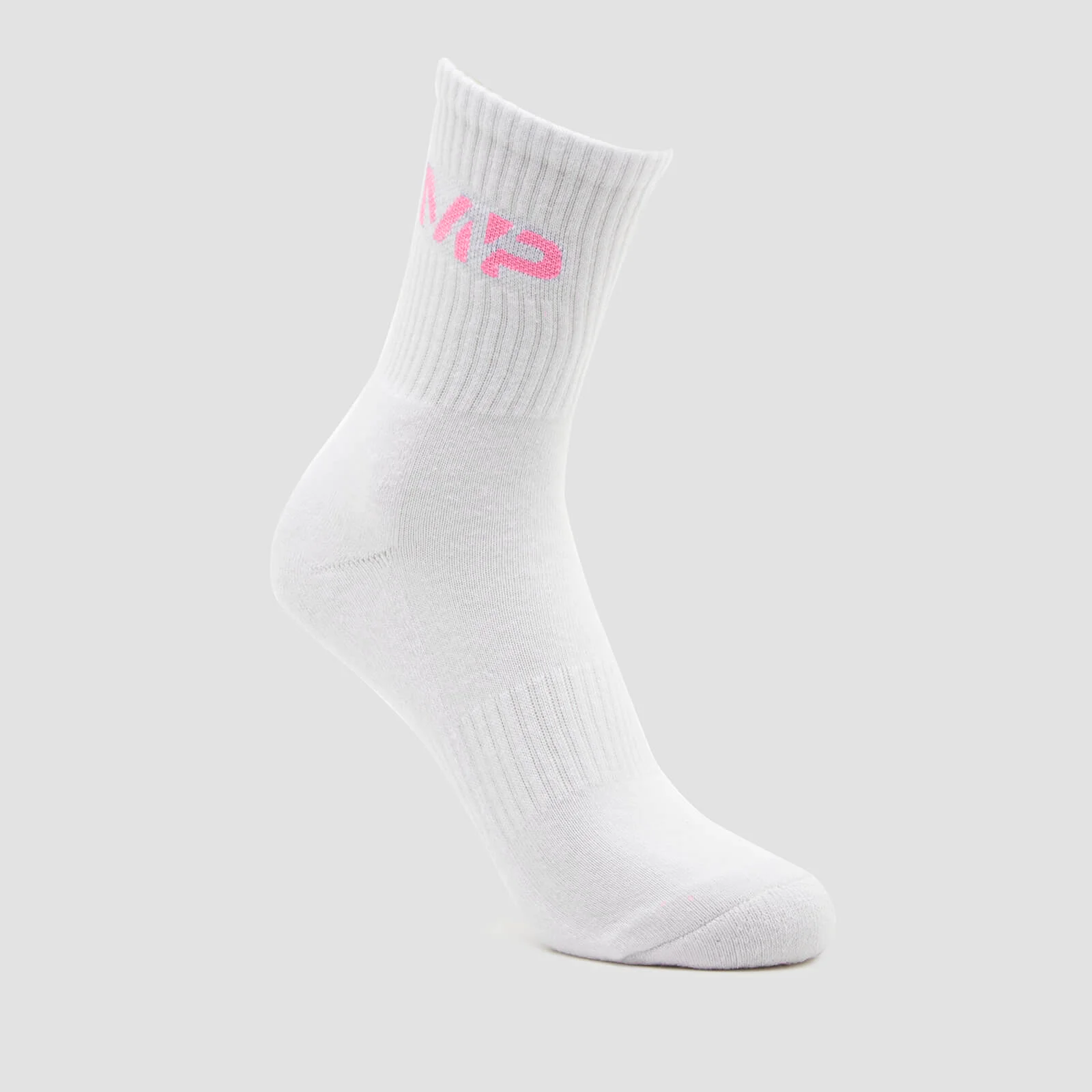 MP Essential Crew Socks Unisex - White/Candy Floss - UK 2-5 Obrázek 1