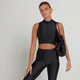 MP Dámský Engage 1/4 Zip Crop Top bez Rukávů – Černý