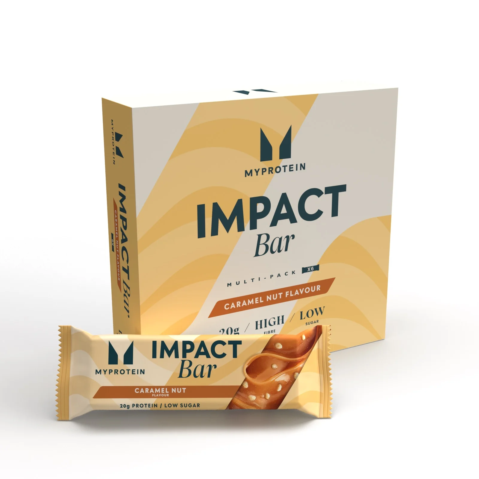 Impact Protein Bar - 6 x 64g - Karamel a oříšky Obrázek 1