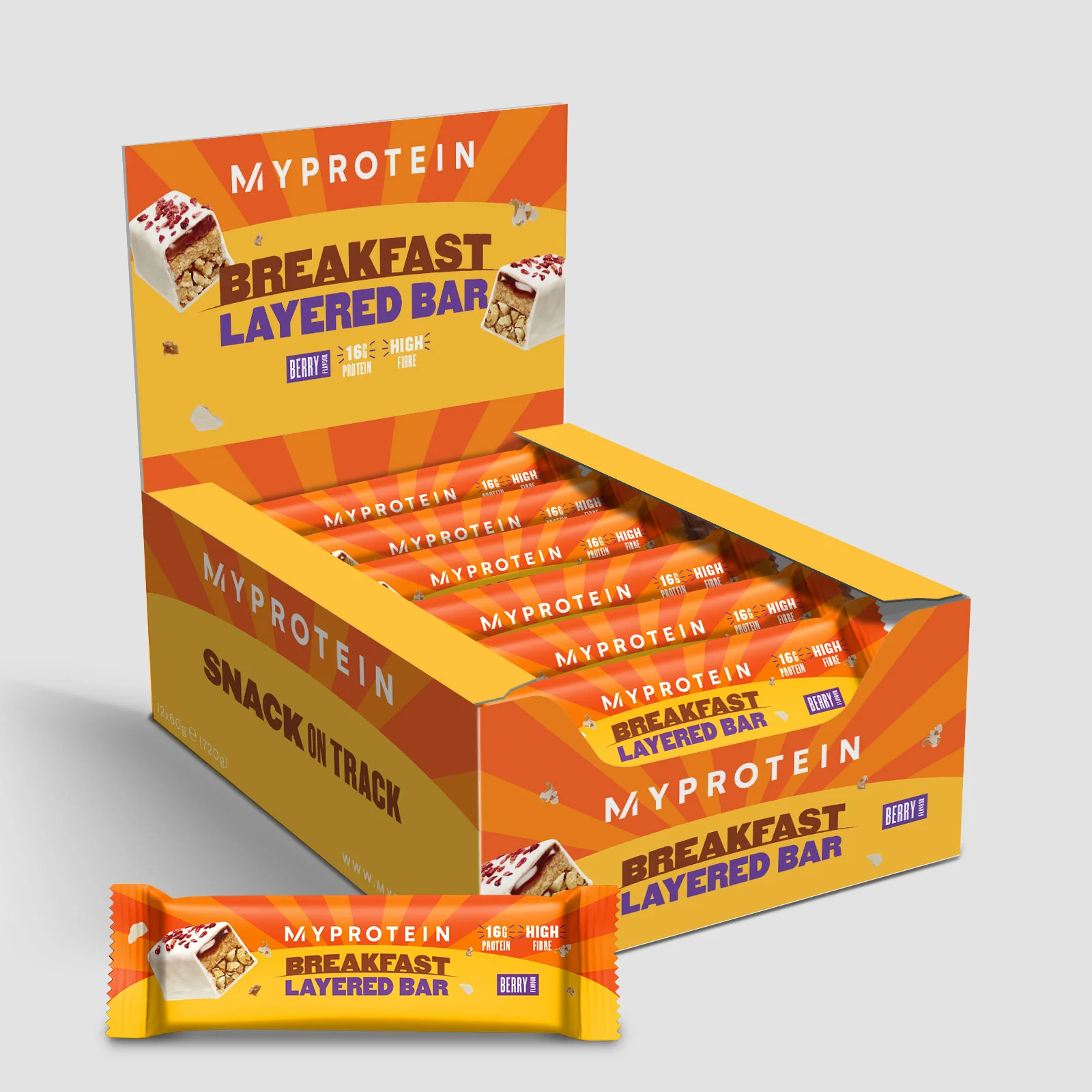 Breakfast Layered Bar - 12x60g - Berry Obrázek 1