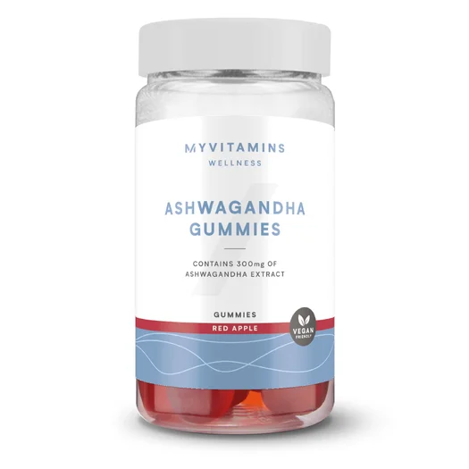 Ashwagandha žvýkací bonbóny (60 žvýkacích bonbónů) - 60gummies - Red Apple (Extra Strength)