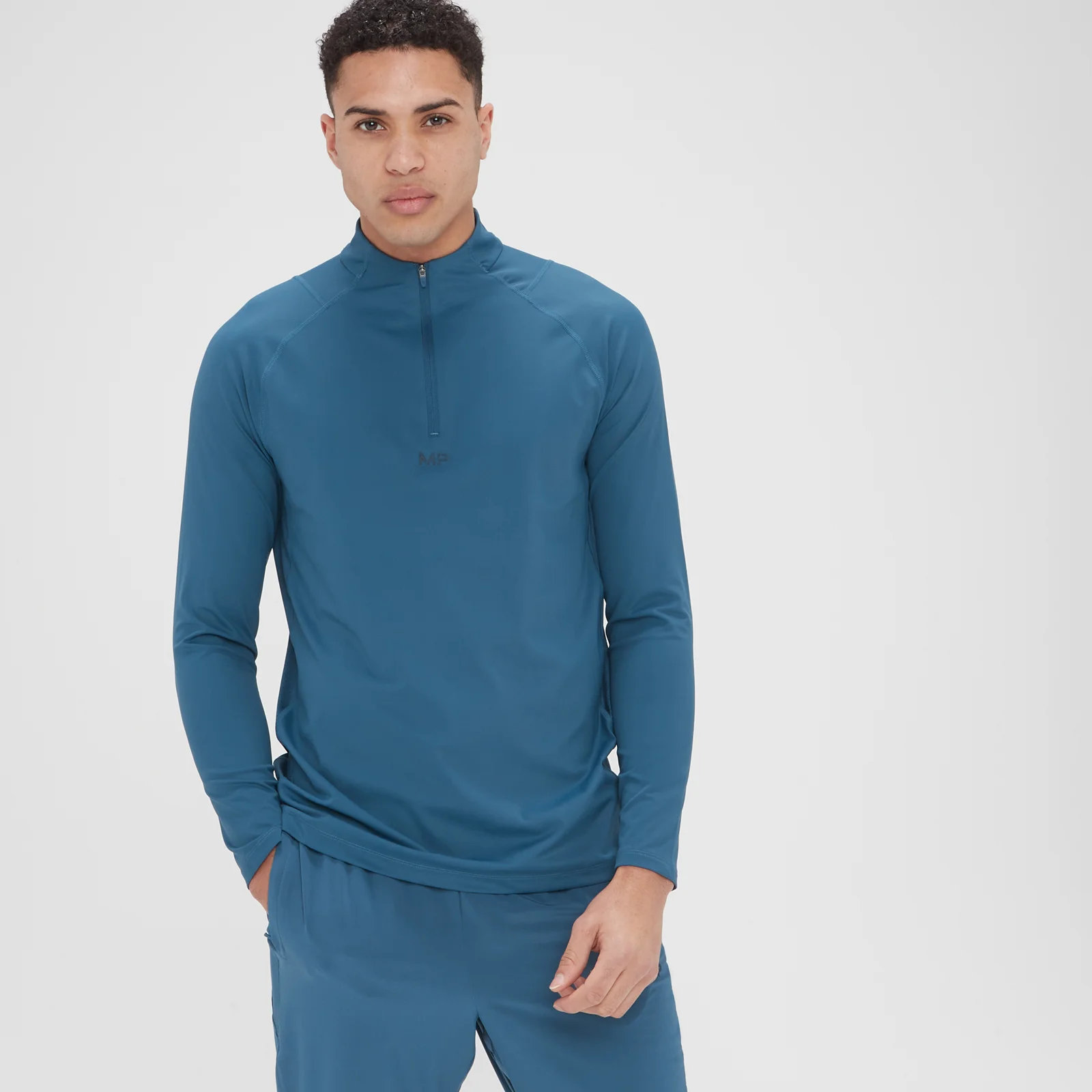 MP Pánský Tempo Ultra 1/4 Zip – Tmavě Břidlicový - XXS Obrázek 1