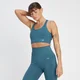 MP Dámská Tempo Ultra Seamless Sportovní Podprsenka – Kouřově Modrá
