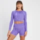MP Dámský Tempo Reversible Crop Top S Dlouhým Rukávem – Fialový Kašmír