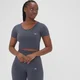 MP Dámský Composure Seamless Crop Top – Tmavě Grafitový