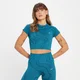 MP Dámský Tempo Wave Seamless Crop Top – Modrozelený