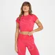 MP Dámský Tempo Wave Seamless Crop Top – Růžovočervený