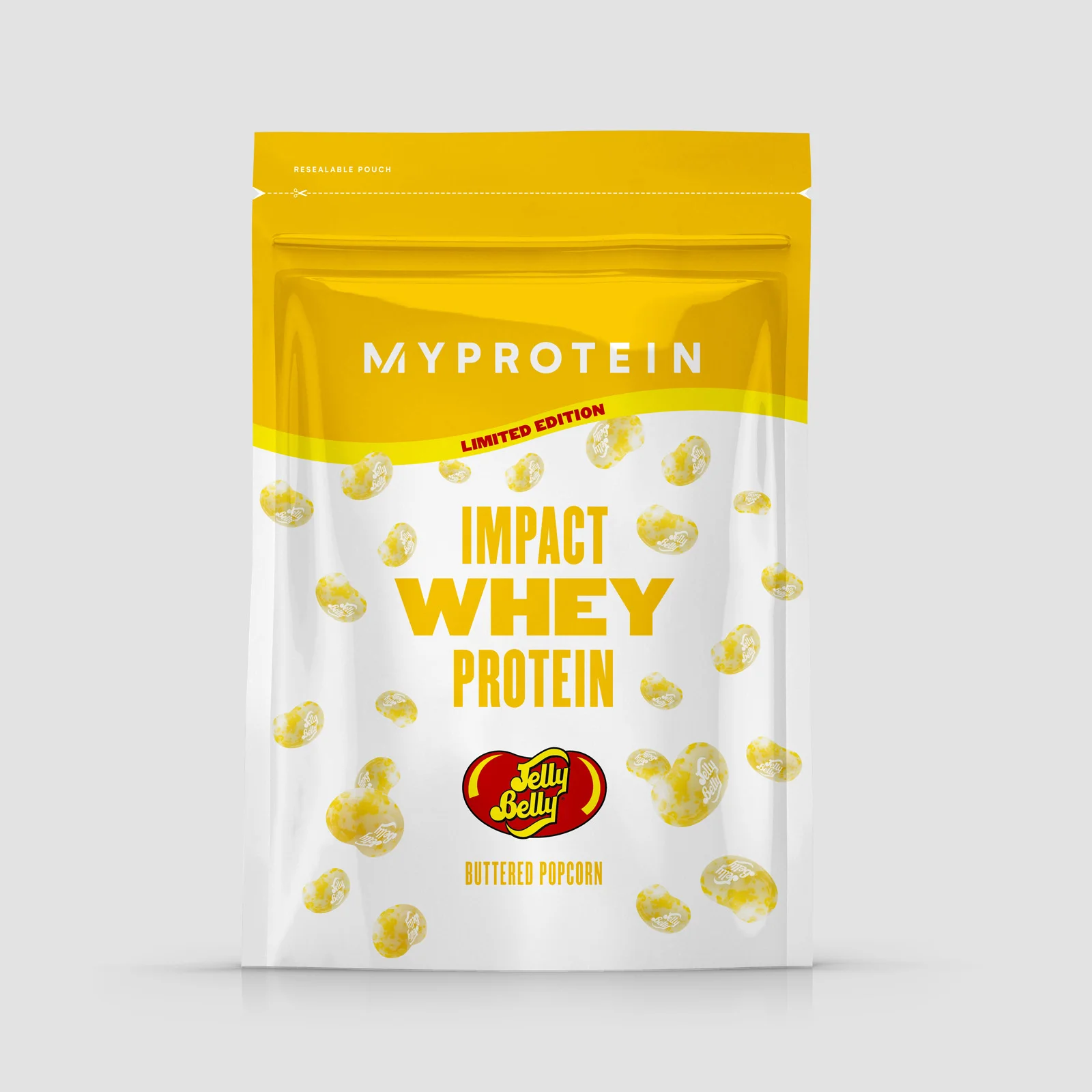 Impact Whey Protein – Edice Jelly Belly® - 40servings - Buttered Popcorn Obrázek 1