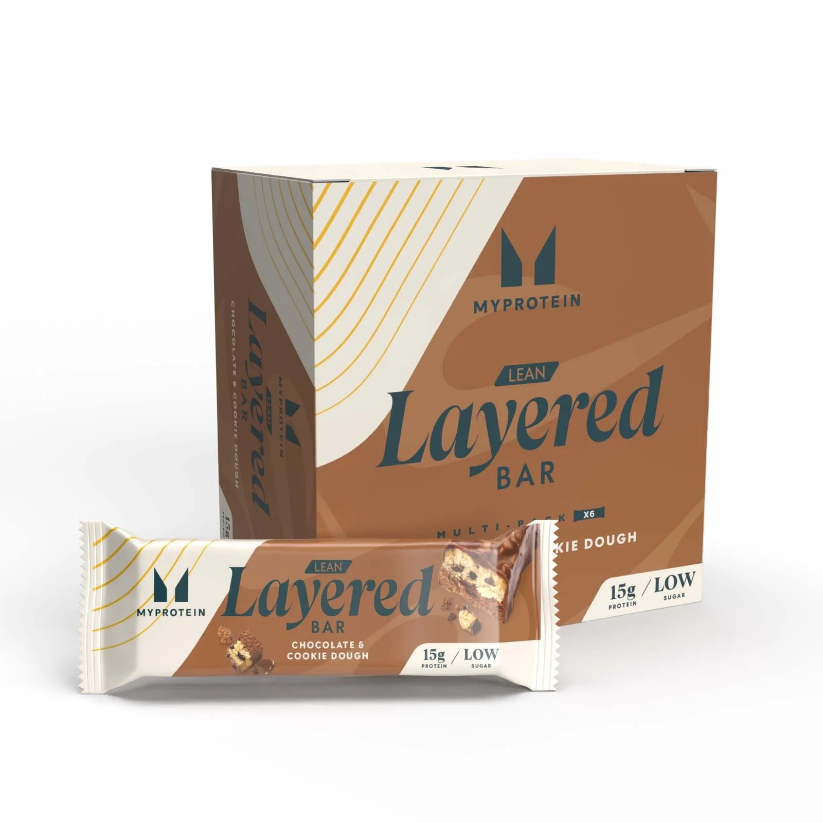 Lean Layered Bar - 6 x 40g - Chocolate and Cookie Dough Obrázek 1