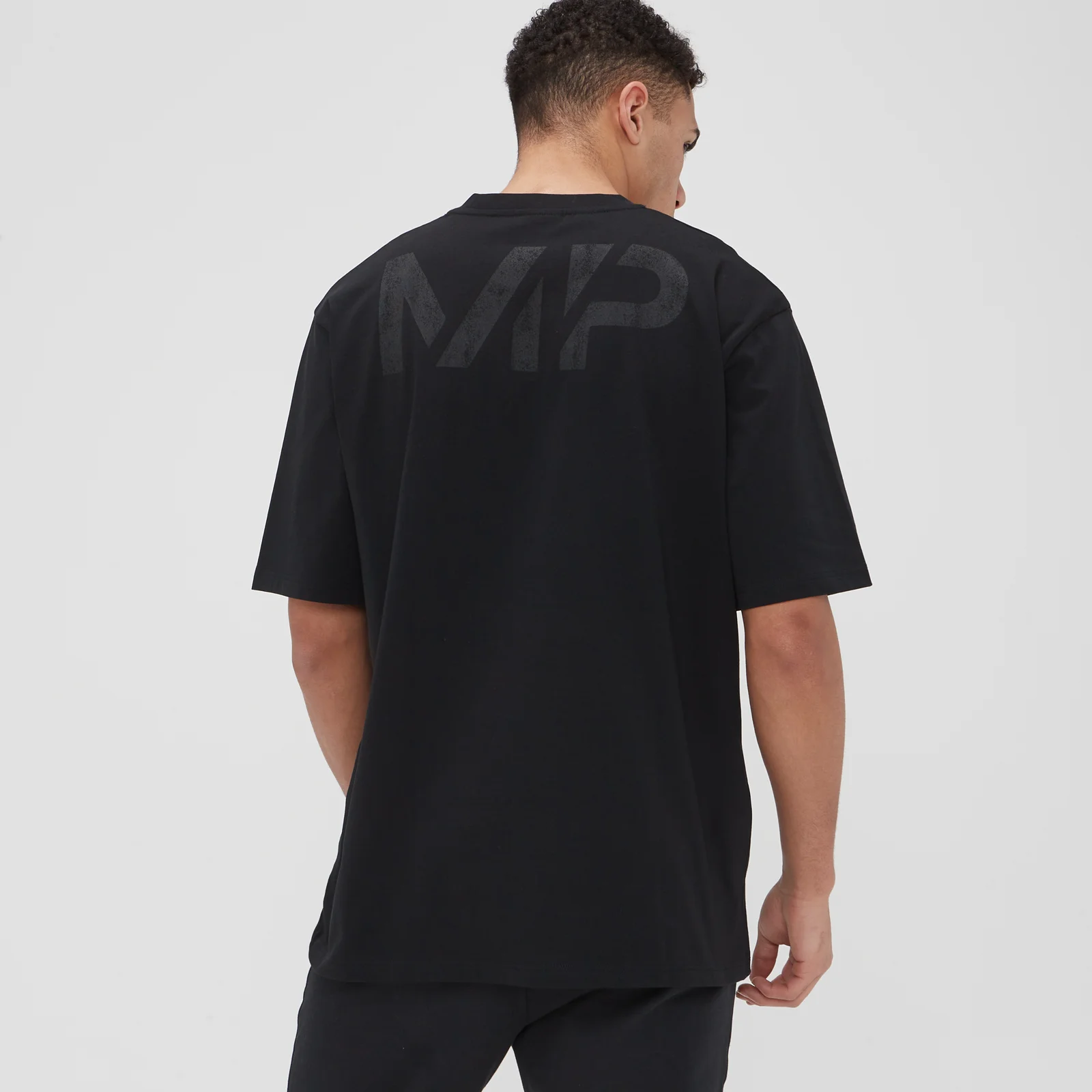 MP Pánské Grit Graphic Oversized Tričko – Černé - XXS Obrázek 1