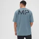 MP Pánské Grit Graphic Oversized Tričko – Oblázkově Modré